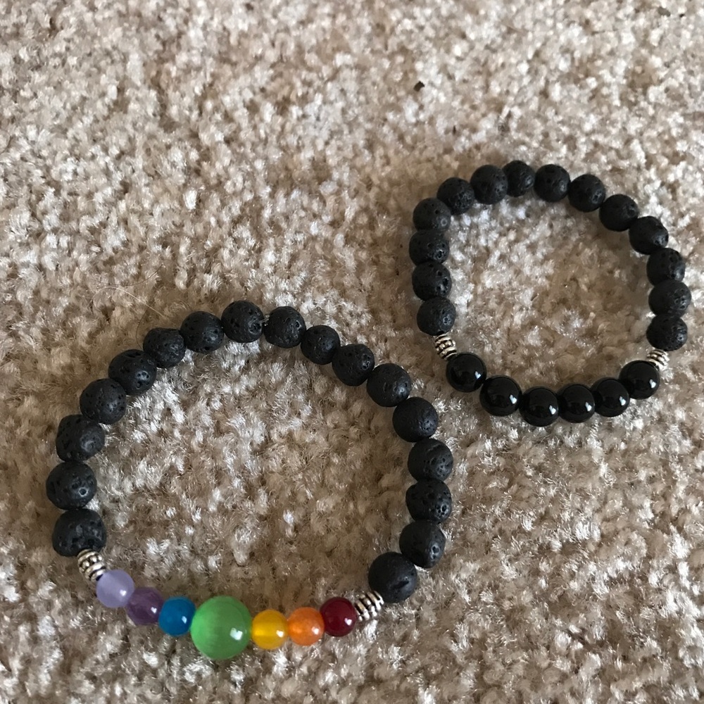 LAVA BEAD BRACELETS for essential oil aromatherapy